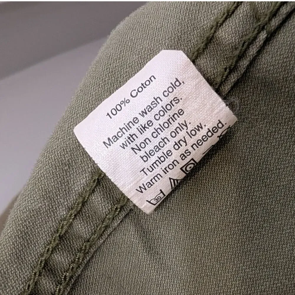 Madewell Utility Jacket Army Green Utility Minimalist GorpCore Chore - Size XL